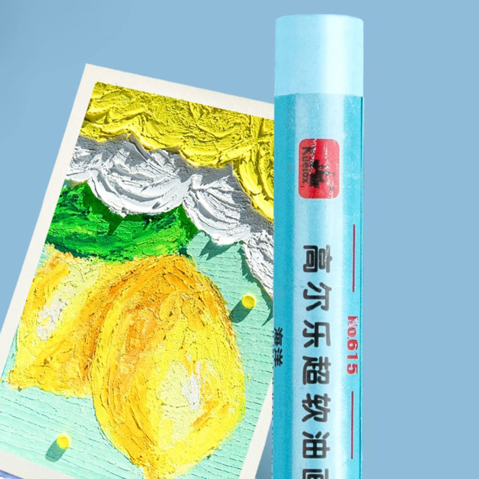 オイルパステル画　雨宿り　ご予約品 オイルパステル画 雨宿り ご予約品