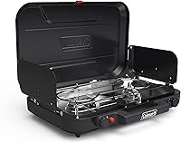 Coleman Classic 3-Burner Propane Camping Stove: 28,000 BTU Portable Cooktop with InstaStart Ignition & WindBlock Panels