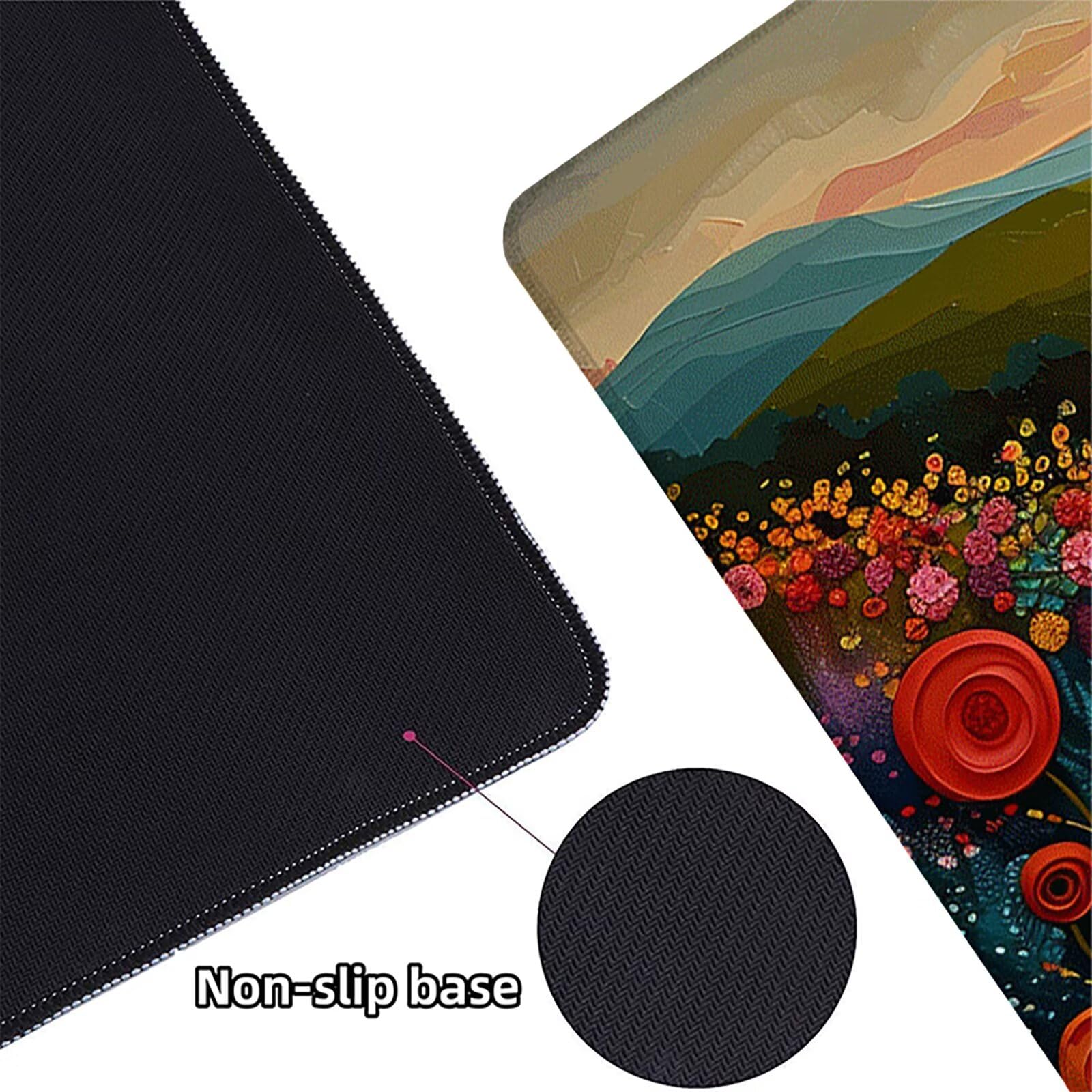 Amanecer Alfombrilla Ratón Gaming XXL 1500 x 800 mm, Alfombrilla Gaming Amarillo Mousepad con Base de Goma Antideslizante, Impermeable Desk Mat para Teclado y Raton, Accesorios Gaming, Regalos Y-M