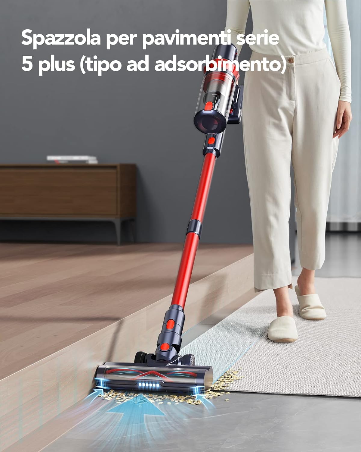 HONITURE Aspirapolvere Senza Fili 450W/33Kpa, Scopa Elettrica Senza Fili Potente con Touch Screen LCD, Autonomia 50 Min, 6 in 1 Aspirapolvere Senza Fili Potente, per Tappeti/Peli Animali S13. HONITURE Aspirapolvere Senza Fili 450W/33Kpa, Scopa Elettrica Senza Fili Potente con Touch Screen LCD, Autonomia 50 Min, 6 in 1 Aspirapolvere Senza Fili Potente, per Tappeti/Peli Animali S13.