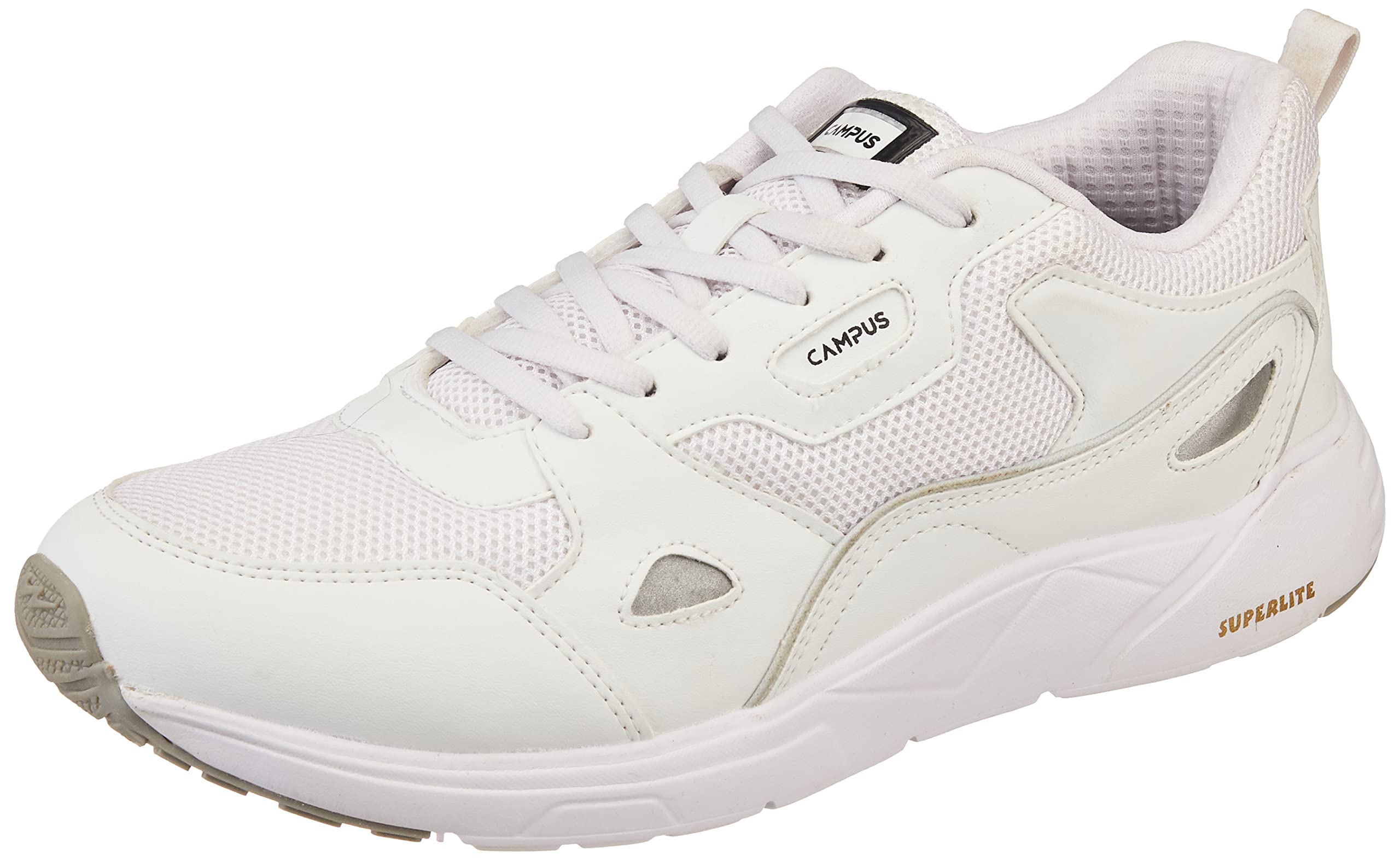 Campus Wisdom WHT/BLK/SIL Running Shoes for Men -10 UK/India (B0813PRKYJ) Amazon Price History, Amazon Price Tracker