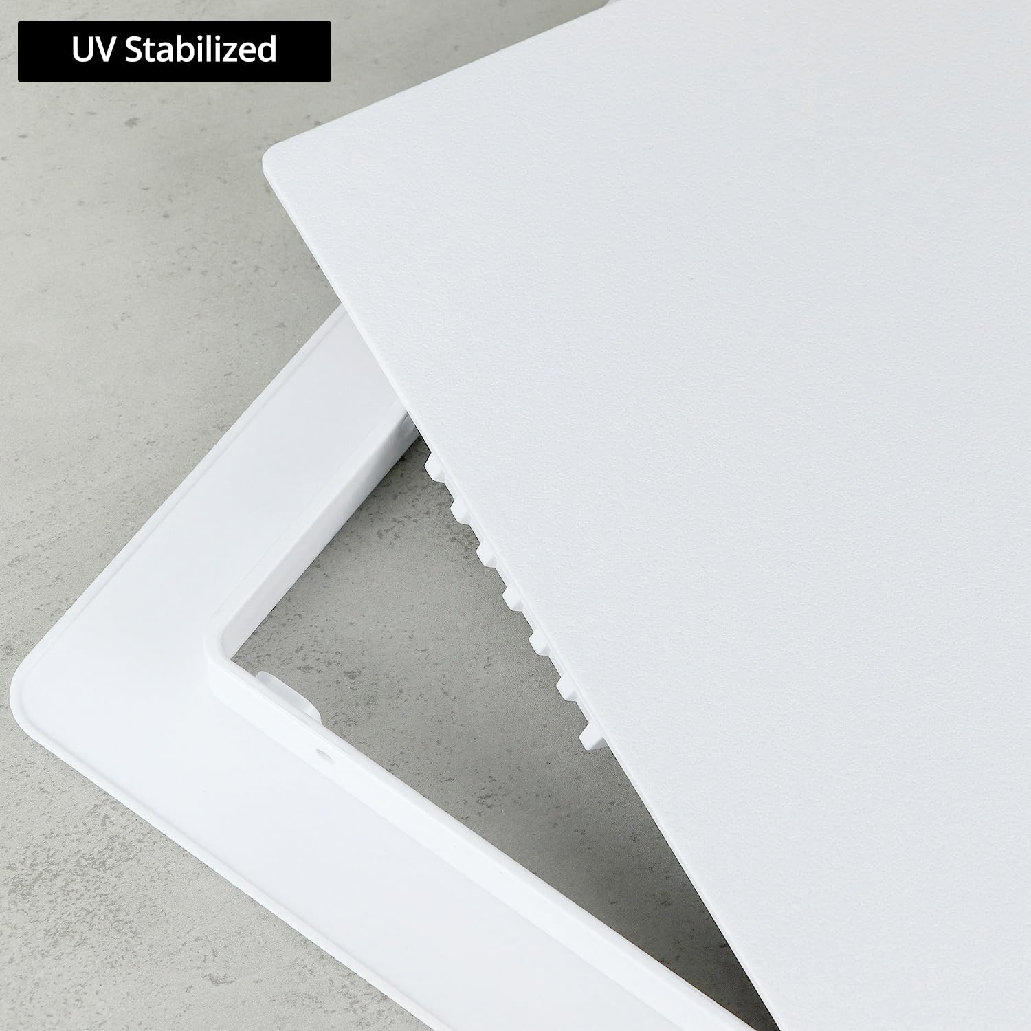 QWORK Panel de acceso para paneles de yeso, puerta de acceso de plástico de 18 x 18 pulgadas, panel de acceso de pared extraíble compatible con sistemas de fontanería y HVAC