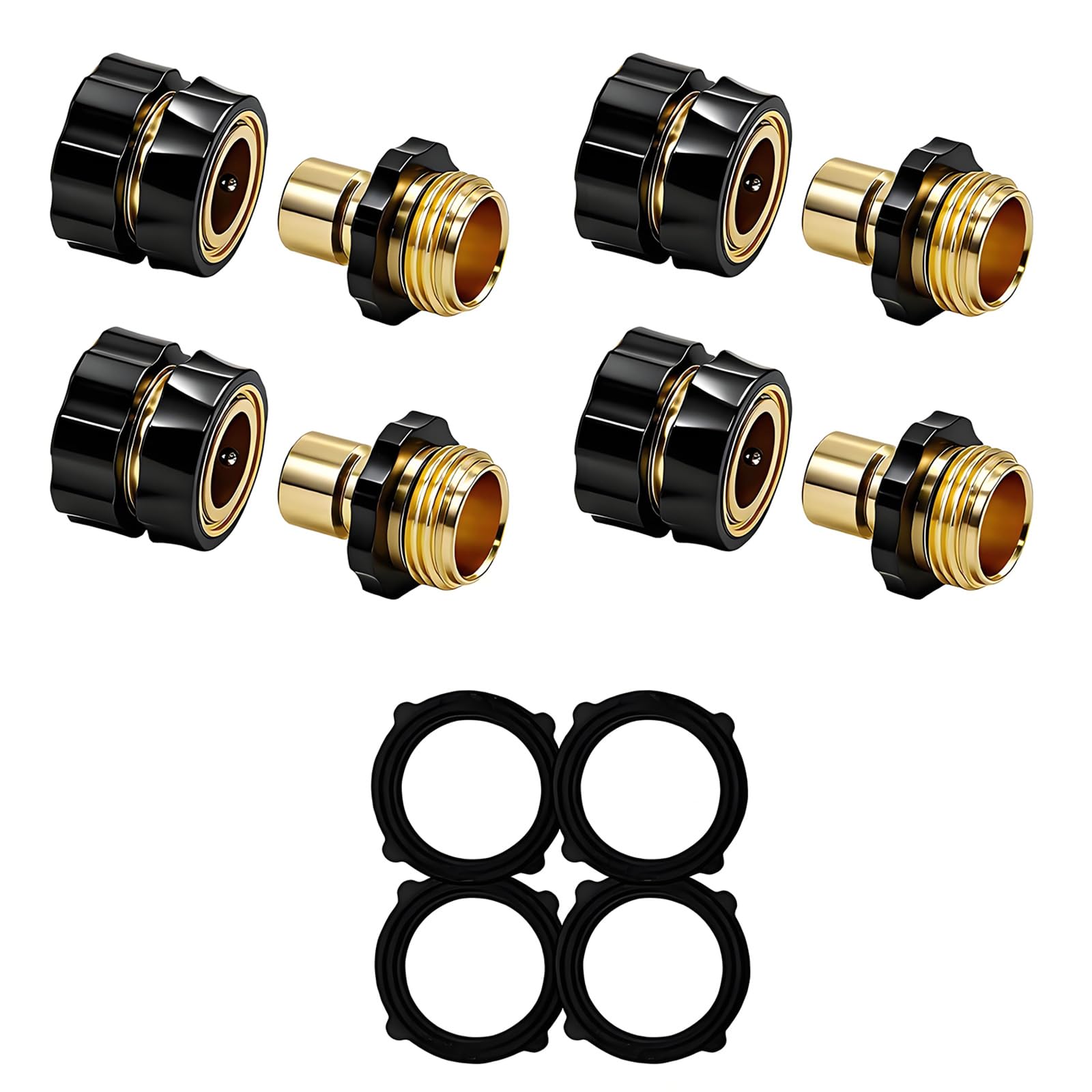 Limtula Multicolor Quick Connection Coupling Set For Garden Irrigation Hose Lawns And Garden Use 4 Pieces Water Pipe Adapters Water Hose Adapter