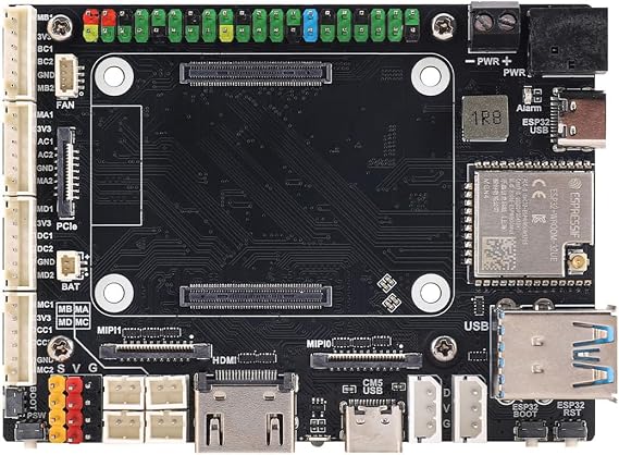 高性能モータードライバーボード&ロボットコントローラー、コンピュートモジュール5用、esp32、4k Hdmi、usb 3.2、mipi200文字。