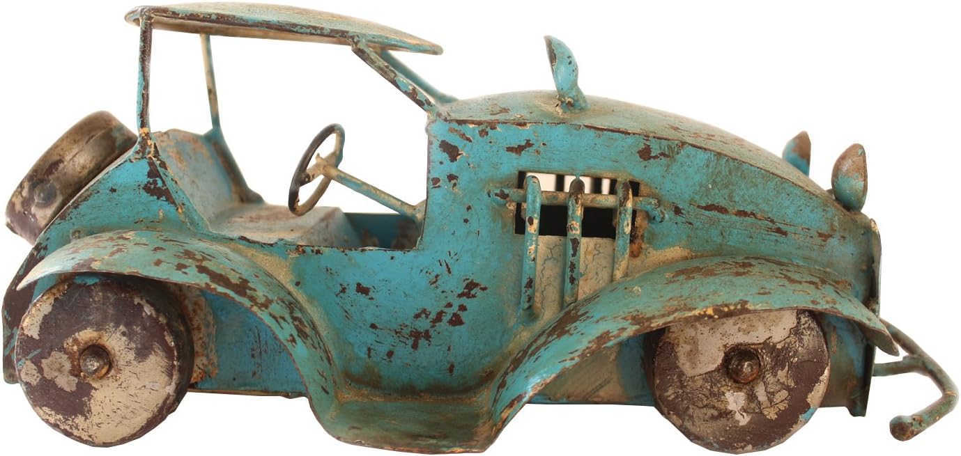 DeKulture™ Vintage Iron Car Miniature Figure (Blue)