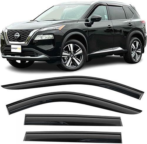 Viseras de ventana, protectores de lluvia, deflectores de viento laterales para Ford 1997-2003 F150 1997-1999 F250 Light Duty SuperExtended Cab,