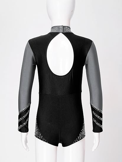 Body Danza Bambine Senza Maniche - Leotard Regolabile Per Balletto, Ginnastica, Allenamento, Taglie 3-16 Anni - Foto 6