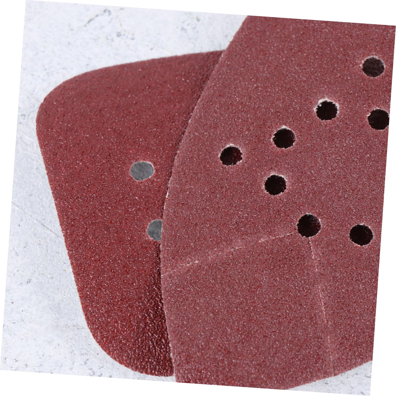 Luxshiny 20pcs Triangle Shape Flocking Sandpapers Grit Abrasive Paper for Finishing