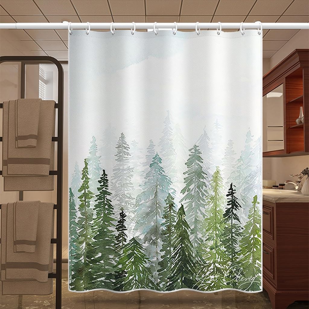 NZPOST Cortina De Ducha De Baño Cortina De Ducha Cortina De Puerta De Inodoro De Baño Cortina De Ducha Impermeable De Poliéster Cortina De Partición De Baño con Gancho para Hom