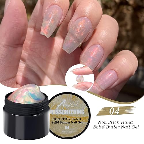Miniatura 2 de Aurora - Gel constructor sólido para uñas, gel no pegajoso para esculpir uñas, adhesivo súper fuerte de larga duración para uñas acrílicas y prensa,
