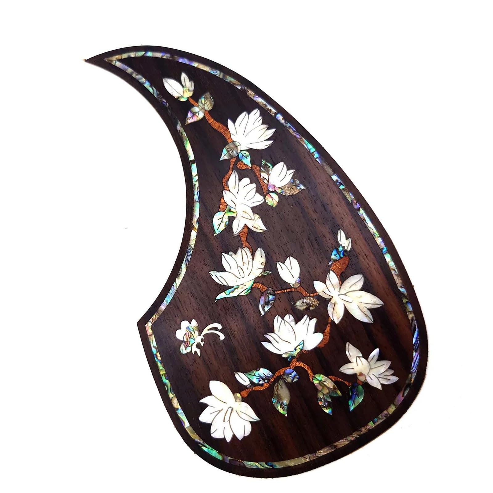 Uniwersalna osłona pickguardu do gitary akustyczne Pickguard do gitary akustycznej lite drewno inkrustowane wysokiej jakości wykonanie