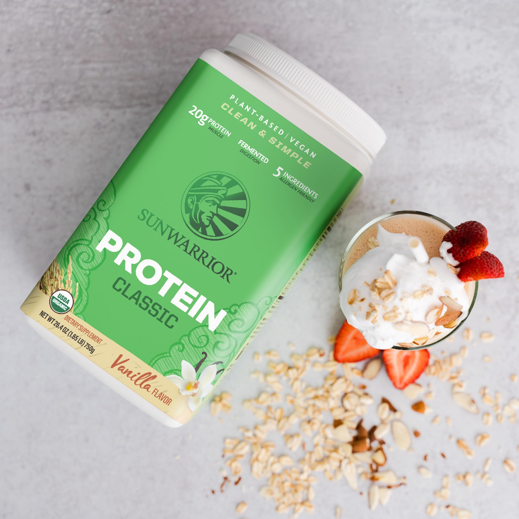 Sunwarrior Protein Classic Pulver, 750 g