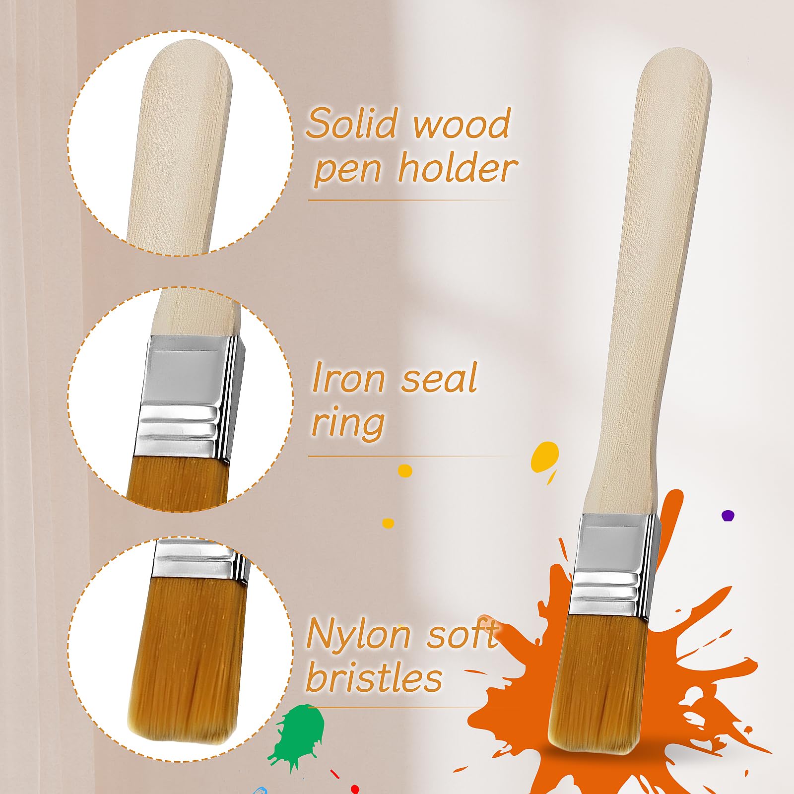 Lot De 50 Petits Pinceaux De Peinture Pour Bois, Pinceaux D Peinture Pour Bois Pinceaux Dartiste Avec Poignee En Bois Pour Meubles Murs Plafonds Menuiseries Clotures Outils De Decoration 91828764