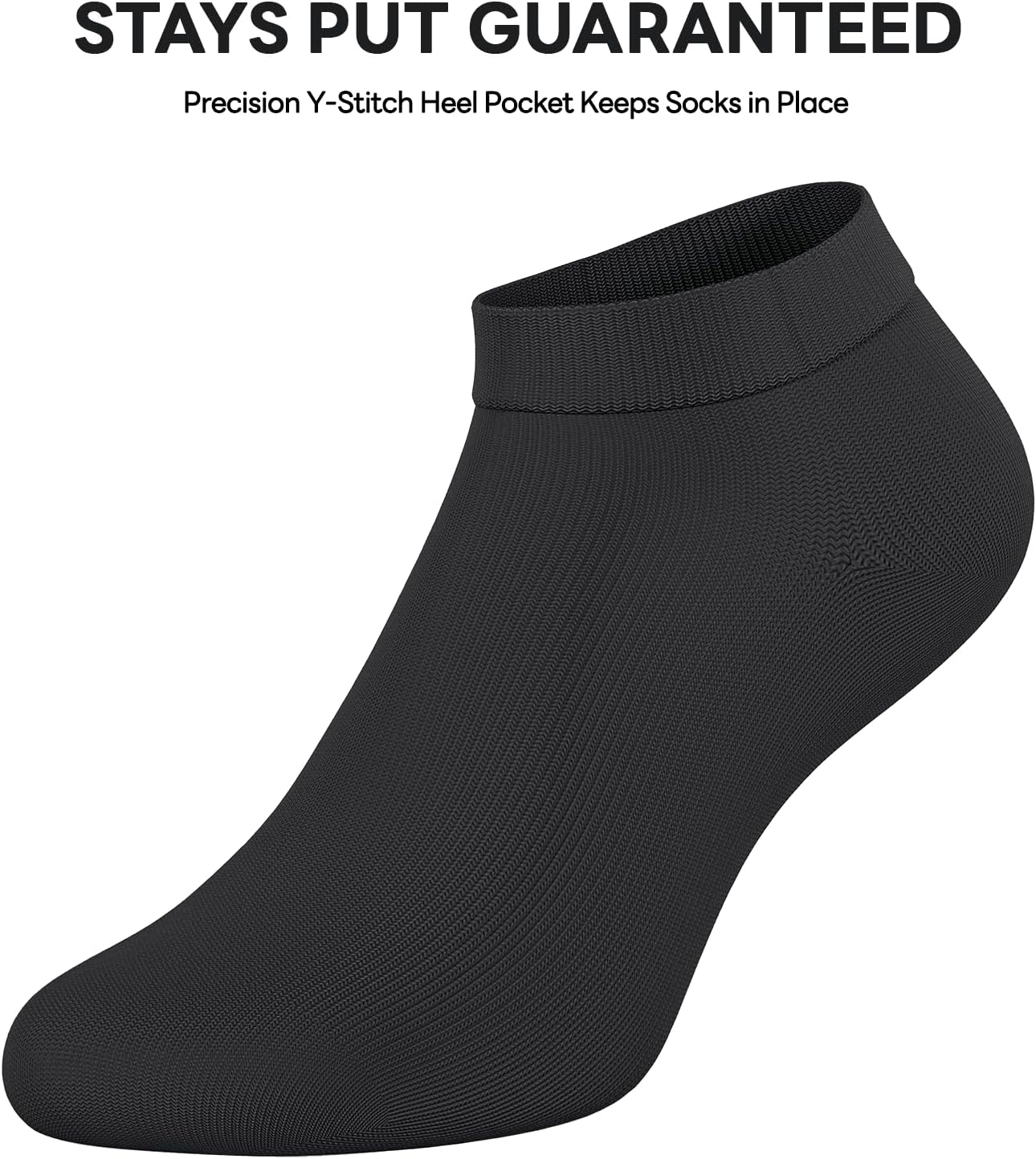 Mens Ankle Socks, 8 Pairs Premium Cotton Non Slip Short Casual Low Cut Socks - Image 7