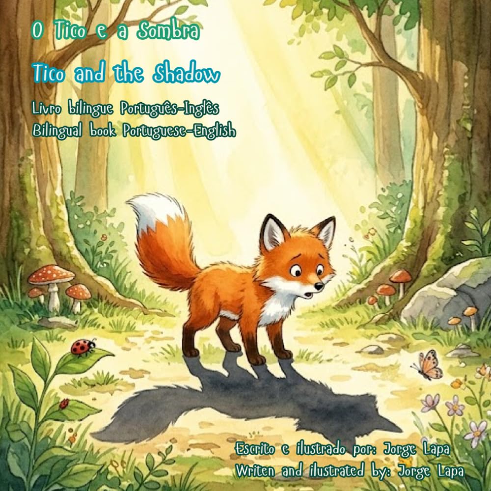 O Tico e a Sombra / Tico and the Shadow: Livro bilingue Português-Inglês / Bilingual book Portuguese-English