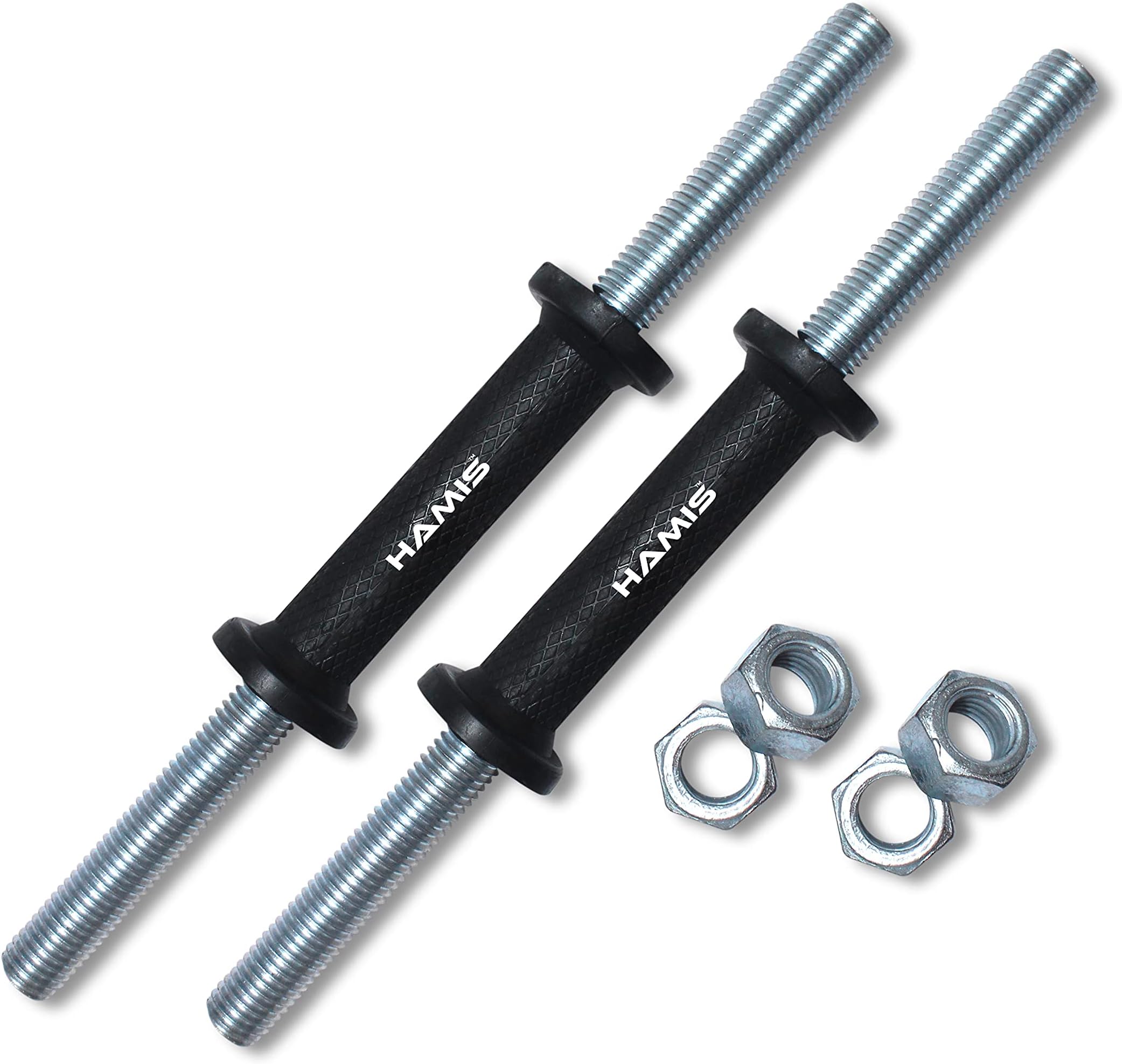 Hamis 14 Inch Steel Fitness Gym Weight Lifting Dumbbell Rod , Gym Dumbbell Rod 1 Pair