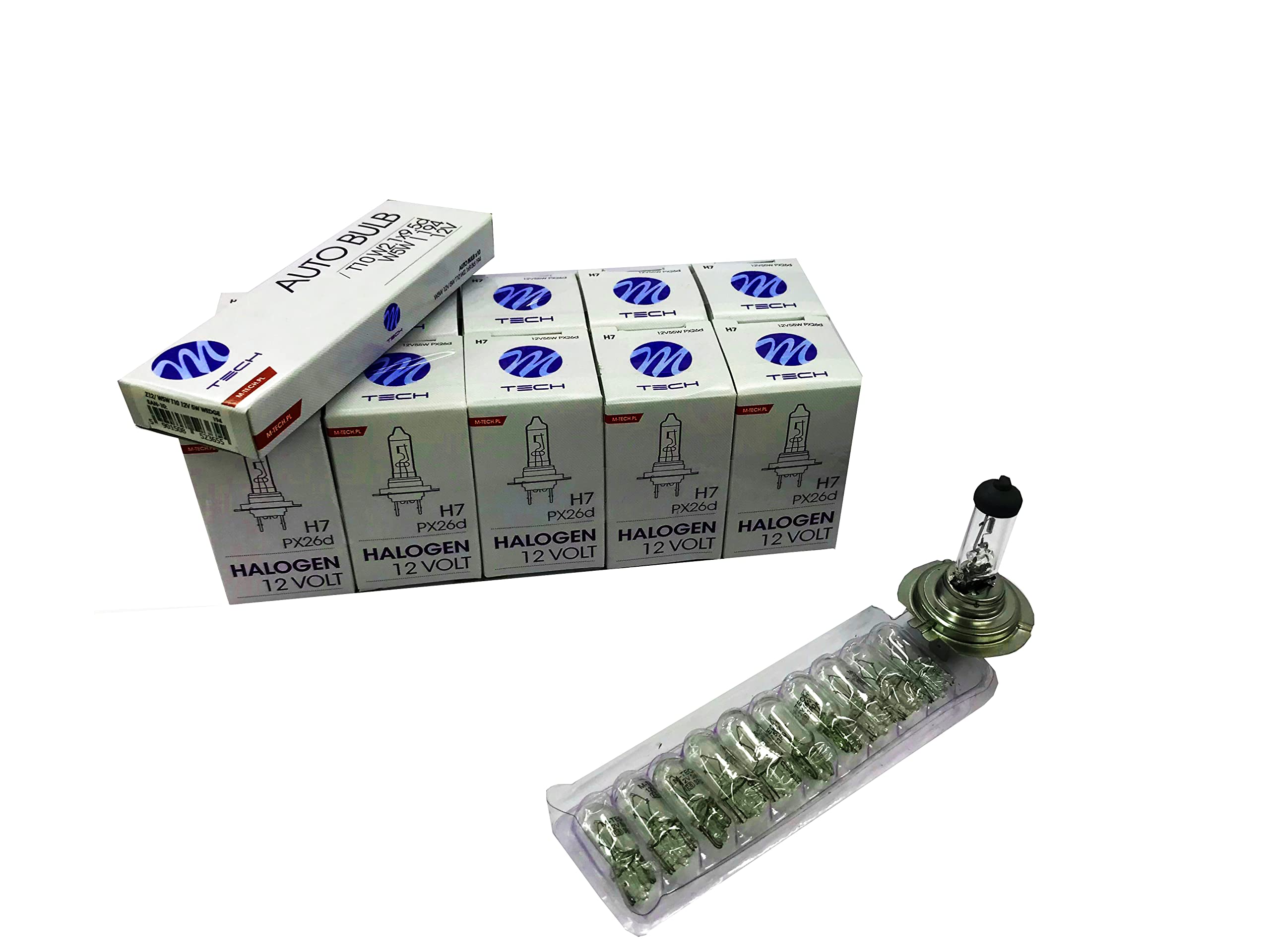 BLUETECH 200 St PROFI Werkstattpaket Halogenlampen Autolampen H7 H4 H3 H1 12V Lampen Auto Sortiment inkl Signallampen P21W P21/5 PY21W W5W C5W C10W