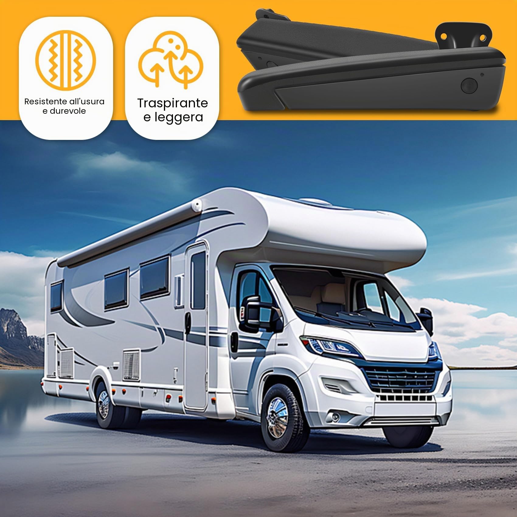 Auto Universale Regolabile Seggiolino Auto Bracciolo per RV Auto Parti Sinistra