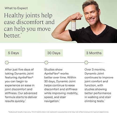 Miniatura 4 de Stonehenge Health Suplemento dinámico para la salud articular  Apoyo de acción rápida con AprèsFlex Boswellia, MSM, colágeno multitipo, cúrcuma,