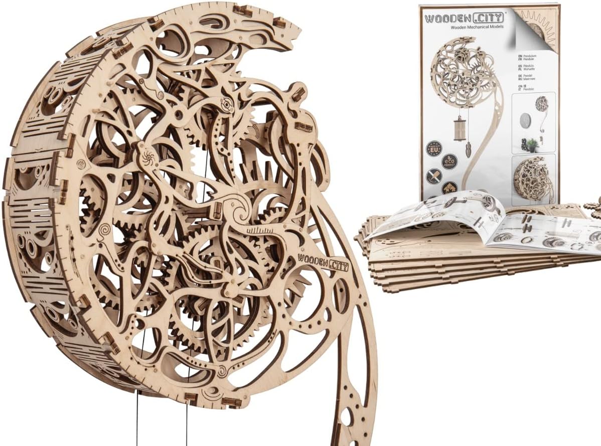 Pendulum Kinetic Wood Sculpture Wall Malaysia - Main Image