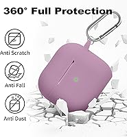 Vista 497 de Funda para AirPods Pro con kit de limpieza, funda de silicona suave para Apple AirPod Pro de 1ª/2ª generación, accesorios de funda AirPods Pro/Pro 2