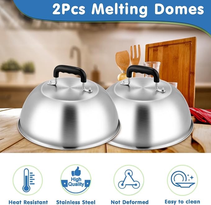 Set de 2 domos para fundir queso, Joyfair 12 pulg miniatura 7