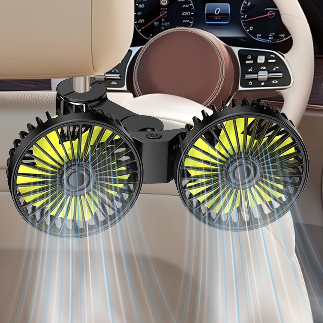 Amazon.co.jp: 車載扇風機 自動首振り【Tomistan夏新登場】車 扇風機 車載サーキュレーター 首振り 3段階風量調整 車載