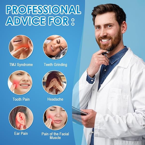 4 Piezas Férulas Descarga Bruxismo, Protectores Dentales Ajustables, Protector Bucal Bruxismo con Caja, Mejora La Férula para Roncar, Para la mayoría de los tipos de dientes, Transparente - 4