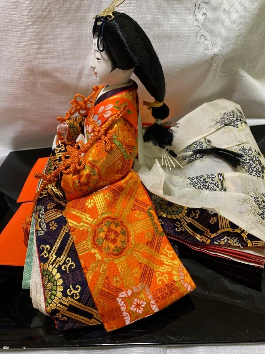 古代彩絵内裏雛 雛人形 薬師窯 光堂作 陶器お雛様 美品 高級 薬師窯