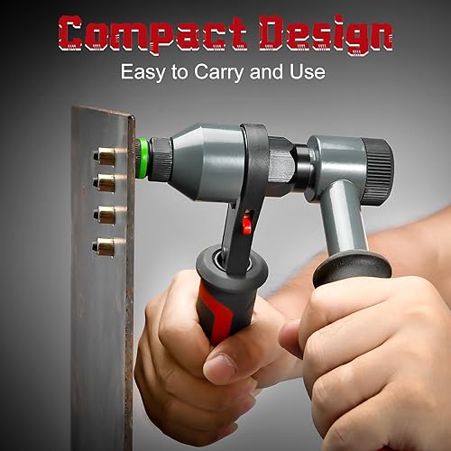 Miniatura 14 de AOBEN Herramienta de tuerca de remache de 14 pulgadas, kit profesional de ajuste de tuercas remachadoras manuales, ahorro de mano y diseño compacto