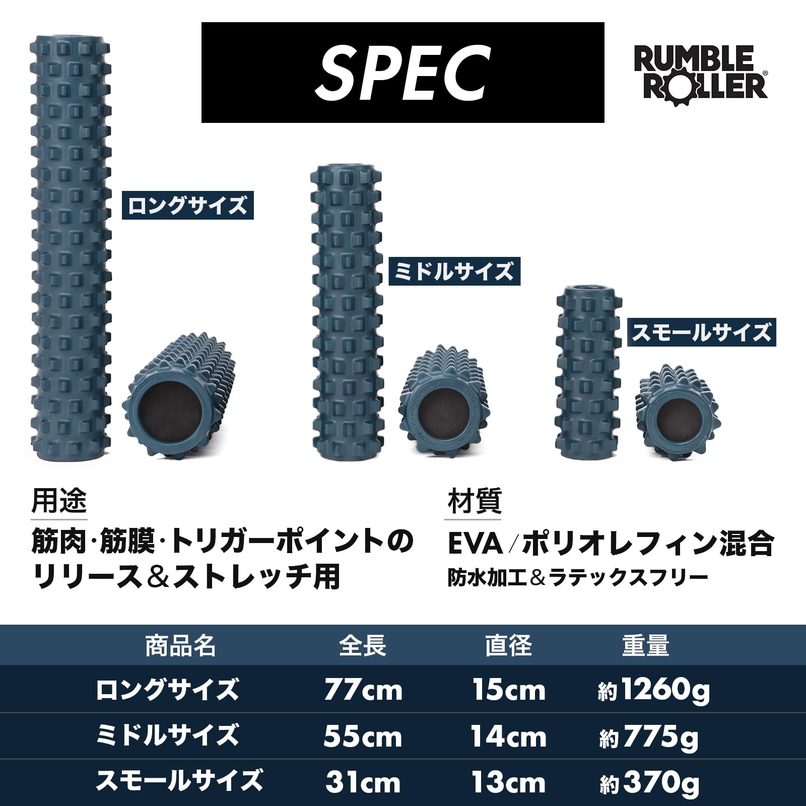 RumbleRoller ランブルローラー　ソフトタイプ　ロングサイズ　77cm 楽天市場】【正規代理店】ランブルローラー ロングサイズ（ハード