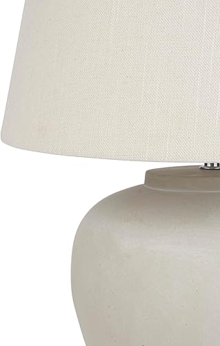 Miniatura 7 de Nourison Home Lámpara de mesa de cerámica de 20 pulgadas (beige claro) para dormitorio, sala de estar, consola, entrada