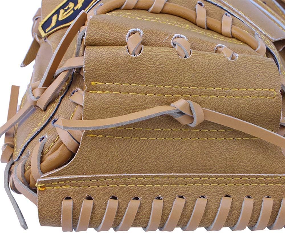 野球 グローブ 野球グローブユースアダルトウォッチャー左手のトレーニングゲームグローブPUレザー 子供 少年 大人用 (色 : Br