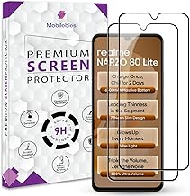 Premium Tempered Glass Screen Protector Guard For Realme Narzo 80 Lite 4G (6.74 Inch, Pack of 2) | Edge to Edge Coverage With Easy to installation kit