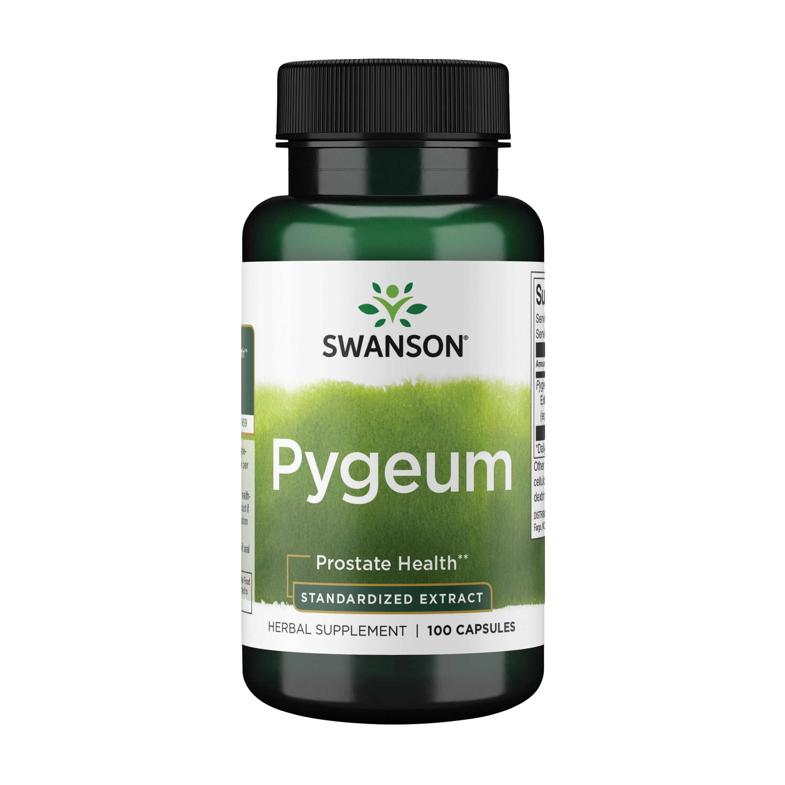 SwansonPygeum - Herbal Supplement Promoting Male Prostate Health, Bladder, and Urinary Tract Health Support - Mens Health Supplement - (100 Capsules, 125mg Each)