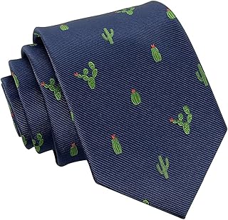 Kebocis Mens Microfiber Polyester Necktie Pattern Tie for Men