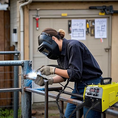 Miniatura 6 de HEY UP Soldador MIG, 140Amp 2 EN 1 Soldador de núcleo de fundente con alambre de flujo de 2 libras, máquina de soldadura de doble voltaje de 110