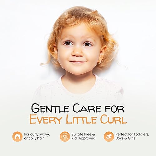 Miniatura 3 de Crema de rizos para niños con aceite de coco, crema para el cabello rizado, coco y lima Twist, 12 oz