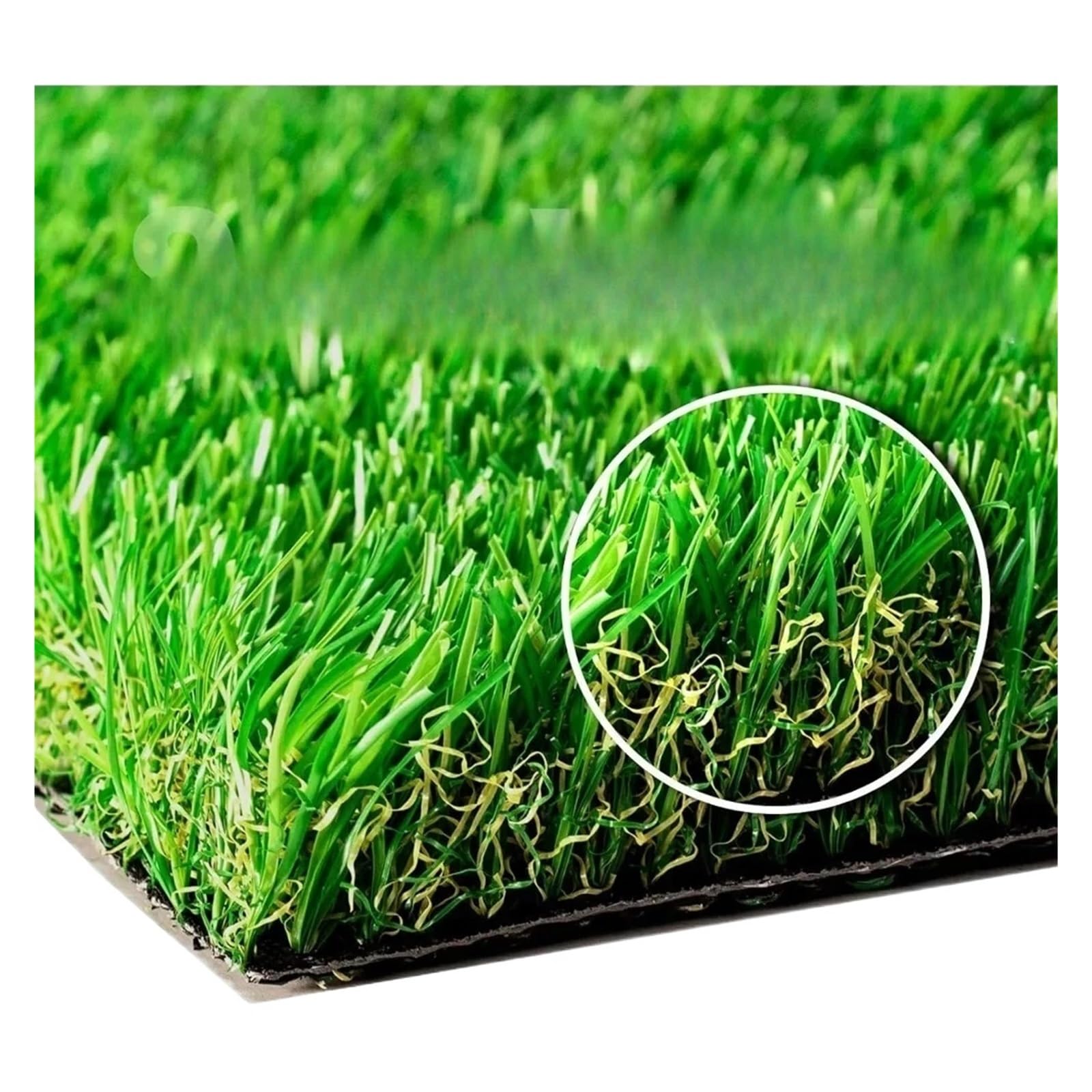 Prato Sintetico Erba Tappeto Tappeto in Finta Spessa 6 FT x 12 Tappetino in Sintetica for Paesaggi da Giardino for Interni ed Esterni - for Prato Artificiale
