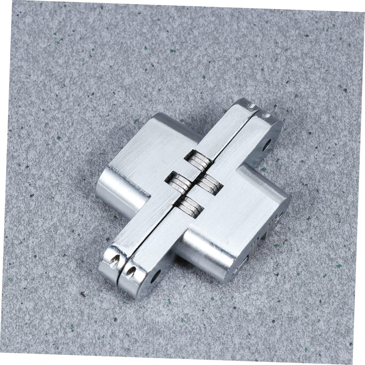 304 Stainless Steel Cross Concealed Hinge 2Pcs for Wooden Doors