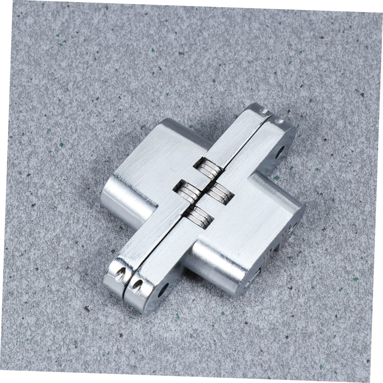 SEWOART Concealed Hinge Set 2pcs Stainless Steel Cross Hinge for Buffet Table Mobile Door