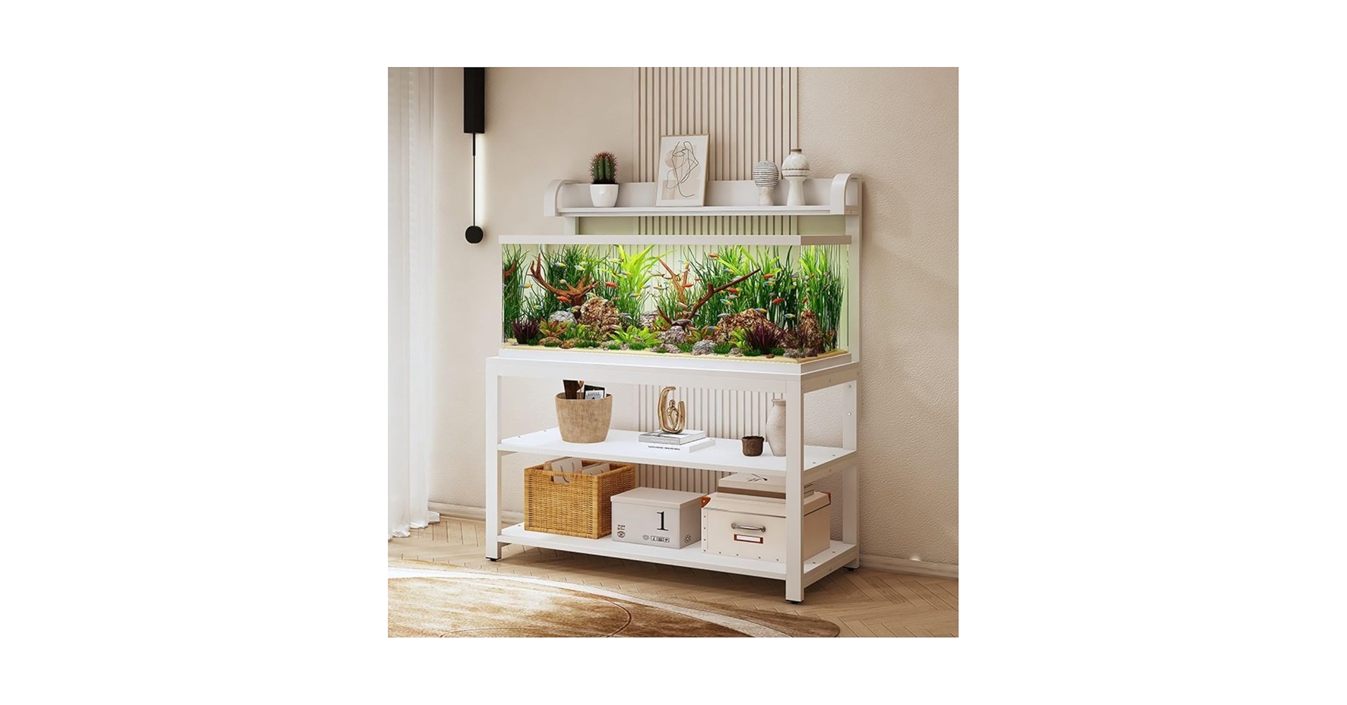 Amazon | Kziazoi 水槽棚金属ラーメン多層耐力ブラケット幅60