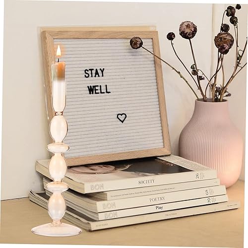 Miniatura 3 de NOLITOY 1 pieza de adornos decorativos portavelas decorativos, portavelas para velas de pilar, soporte de vela cónico, centros de mesa de boda