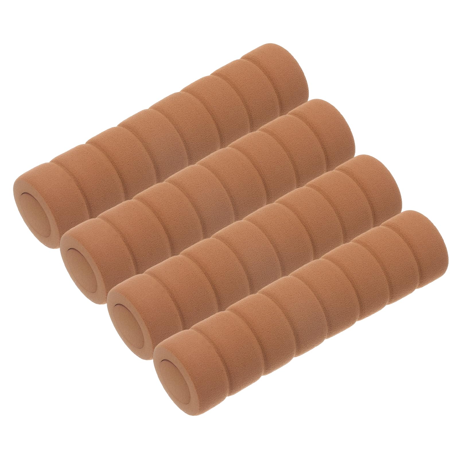 sourcing map 4 Pcs Door Handle Covers - Anti-Collision Door Knob Protector Covers Soft Foam Door Knob Sleeve Cushion for Home Kitchen Bathroom Bedroom Refrigerator, Coffee