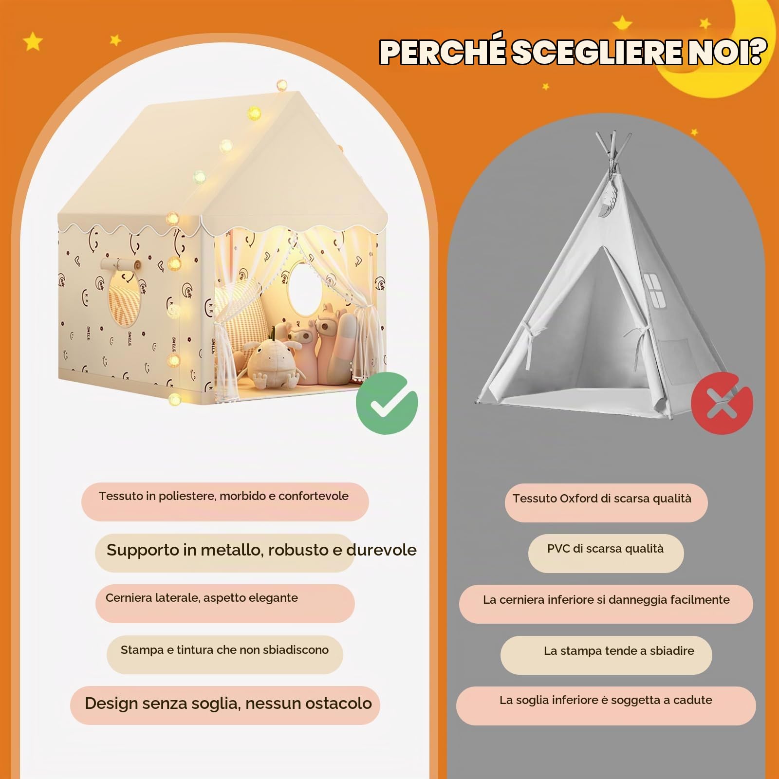 Ergocar Tenda Per Bambini Interno All'Aperto Game House Castle Con Mat Ball Light Cloud Butterfly Adatto Ai Ragazzi e Alle Ragazze Di Toddlers