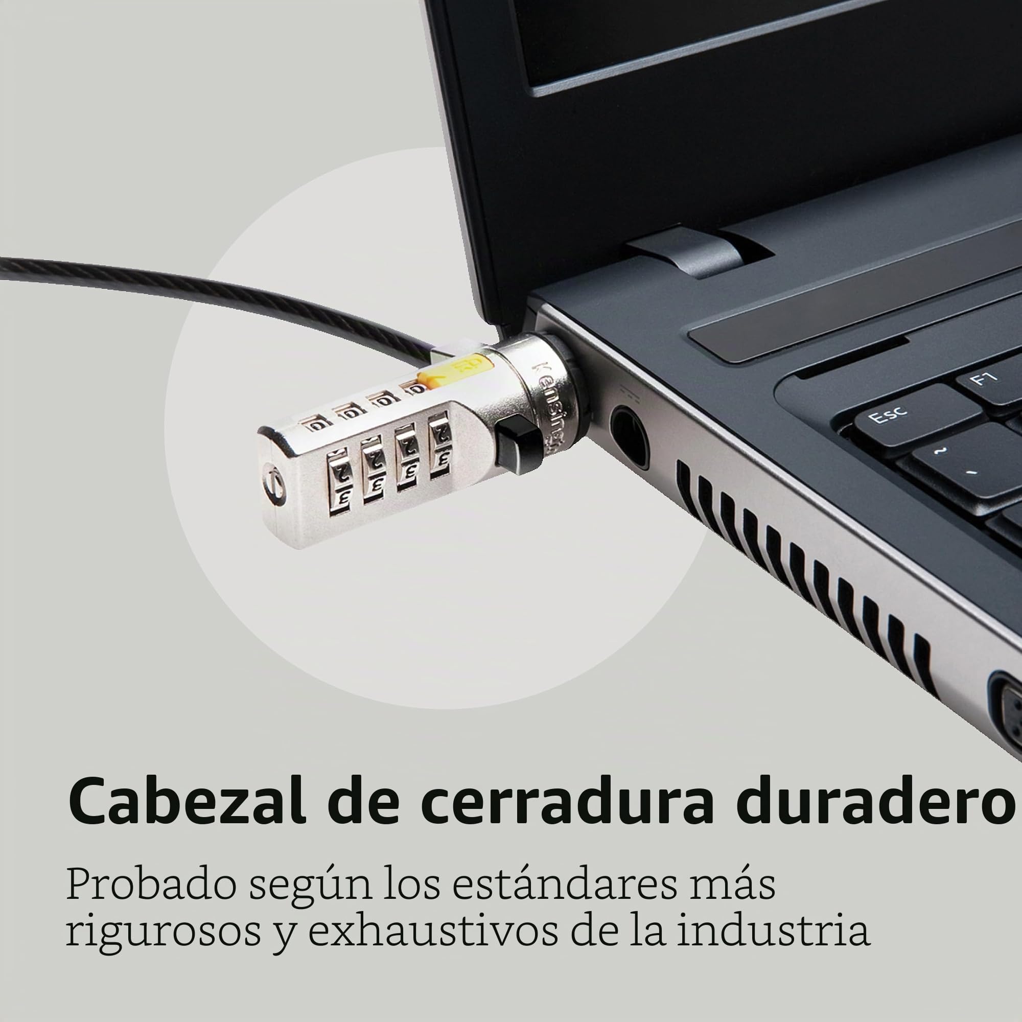 Kensington Candado de Cable de combinación para portátiles y Otros Dispositivos (K64673AM)