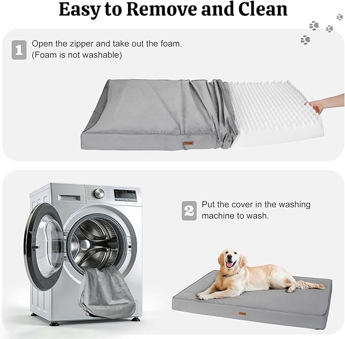 Cama Ortopédica para Perro Grande 112x81cm Impermeable miniatura 6