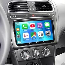 VW Polo 2009-2013 i in araba radyosu, Carplay/Android Auto i in | Kabellosem CarPlay ve Android Auto ile 9 in  stereo dokunmatik ekran, WiFi Bluetooth GPS navigasyon, FM, arka kamera AHD