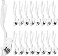 Yinkin 24-Pack Right Angle Corner Scrub Brushes - Stiff Bristle Mini Brushes for Grout, Sink, Tile Lines, Window Tracks & Deep Cleaning