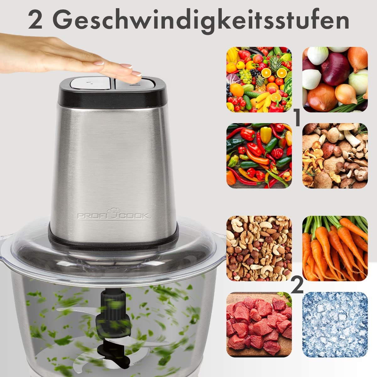Profi Cook PC-MZ 1227 Multimesser 500 W Stal nierdzewna